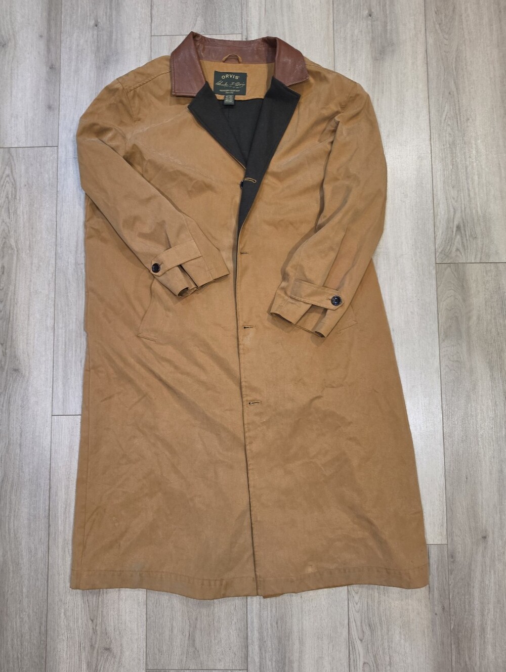 Orvis Charles F. Orvis Signature Collection Long Coat Trench Jacket XXL
